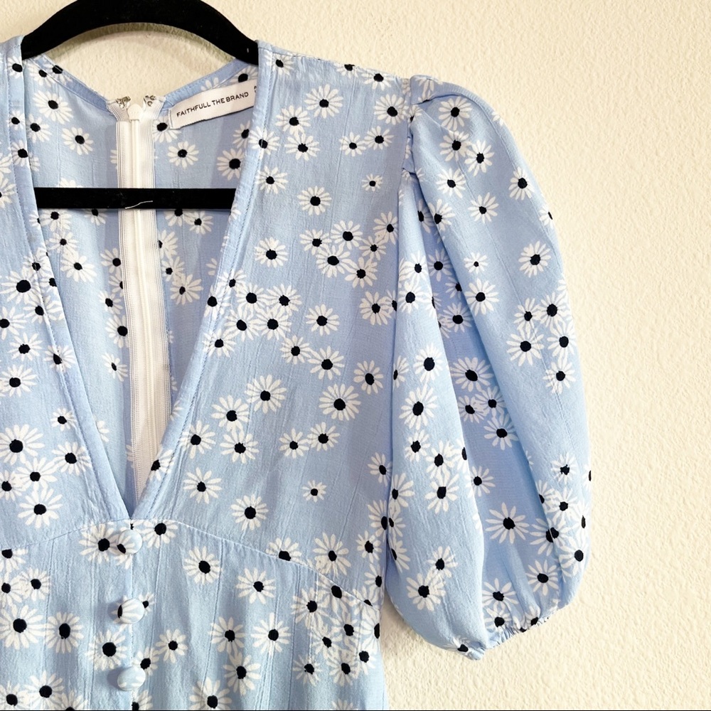Faithfull the Brand Blue Floral Dress - Picture 5 of 9